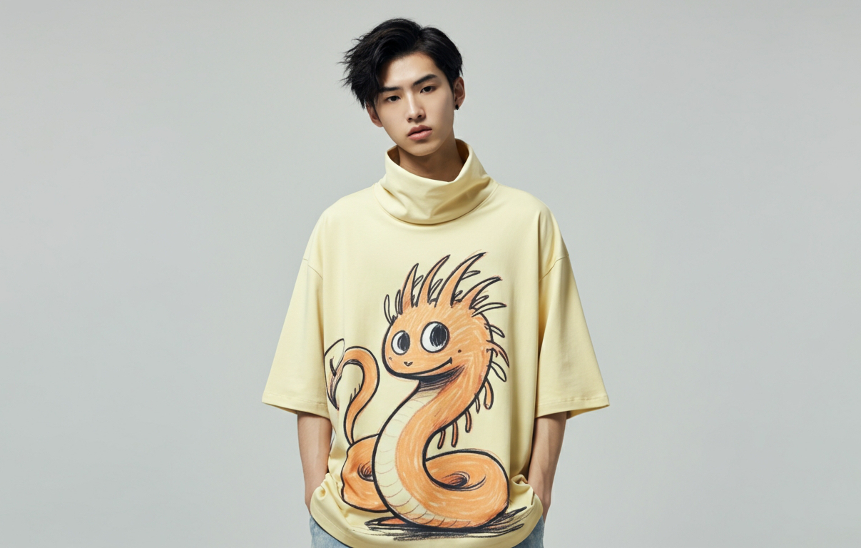détails T-shirt oversize