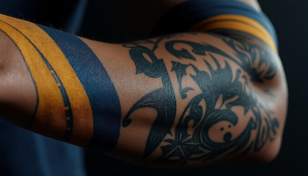 Inspiration de tatouage maillot de foot pour les passionnés de sport