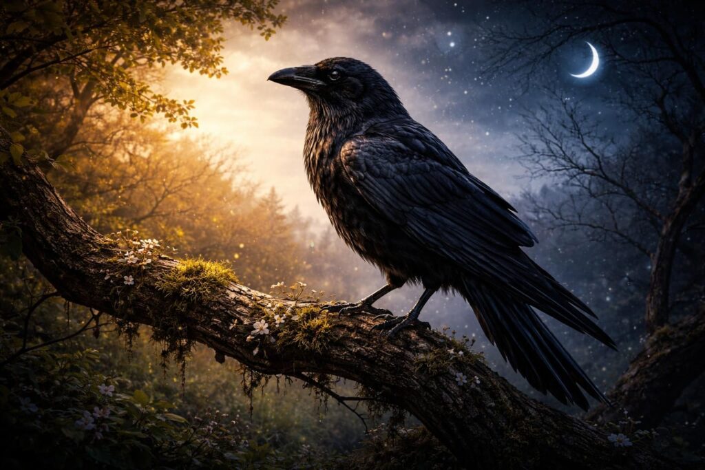 La signification du tatouage du corbeau : une réflexion sur le cycle de la vie et de la mort