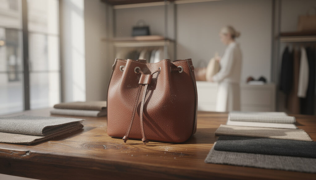 L&rsquo;histoire fascinante du sac à main seau avec lien coulissant dans la mode contemporaine