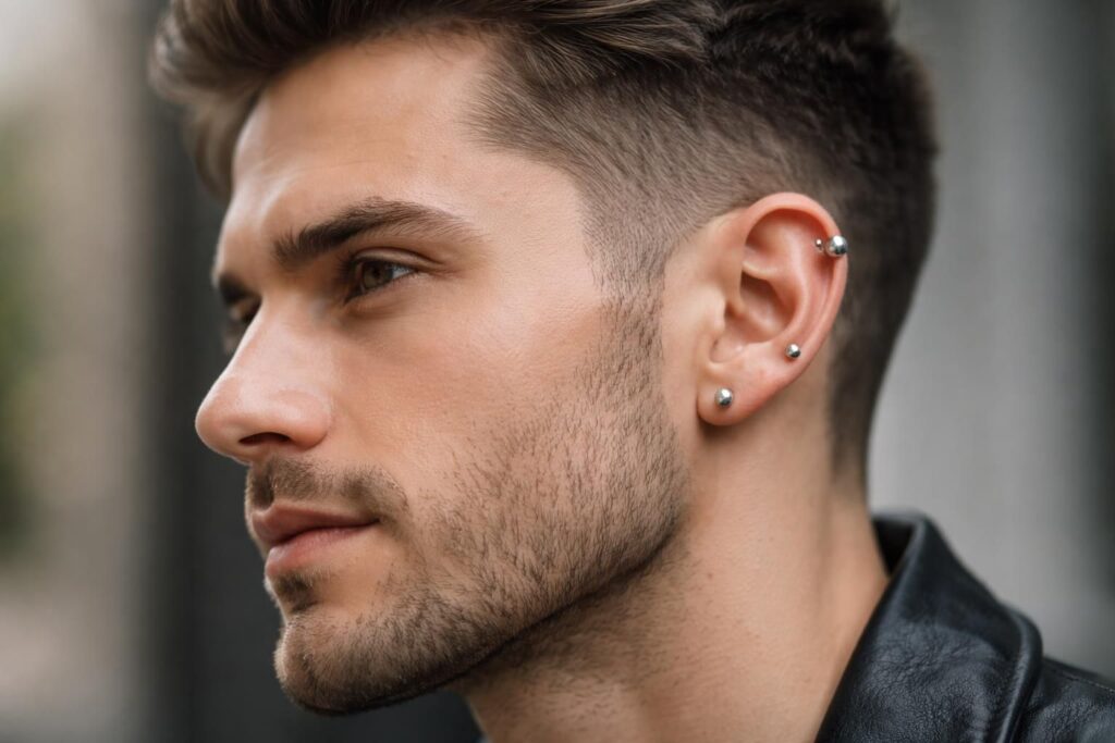 Piercing homme oreille : tendances actuelles