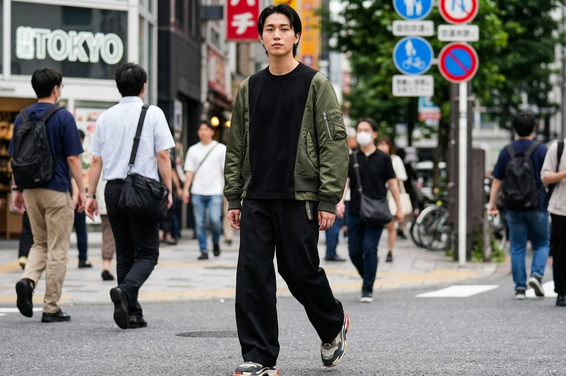 tshirt hybrid Sacai Bomber