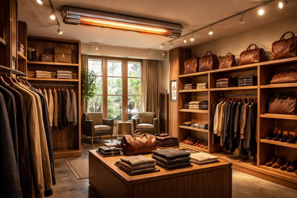 Comparatif des prix d’un tube radiant gaz pour boutique de vêtements ou maroquinerie