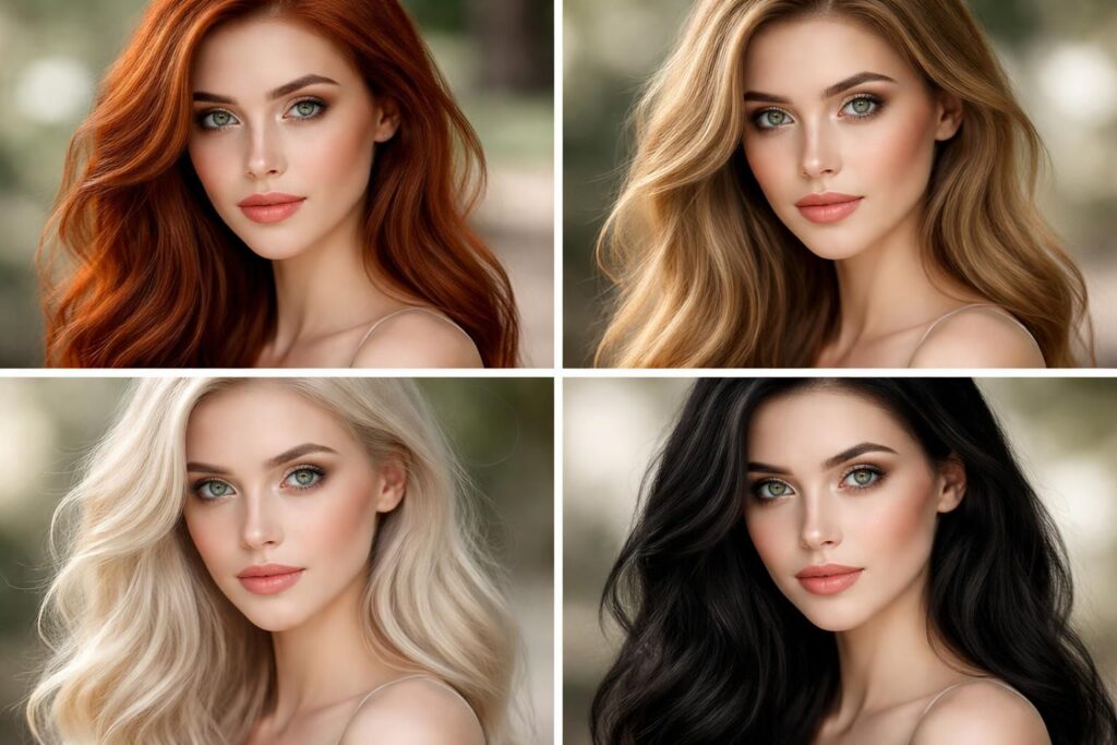 Couleur de cheveux pour yeux verts et peau claire : les plus beaux contrastes