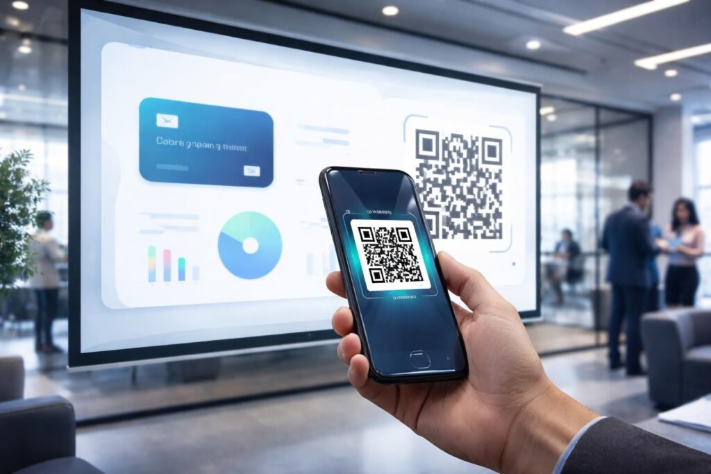 QR codes : lier écran de projection à l’achat en 1 scan