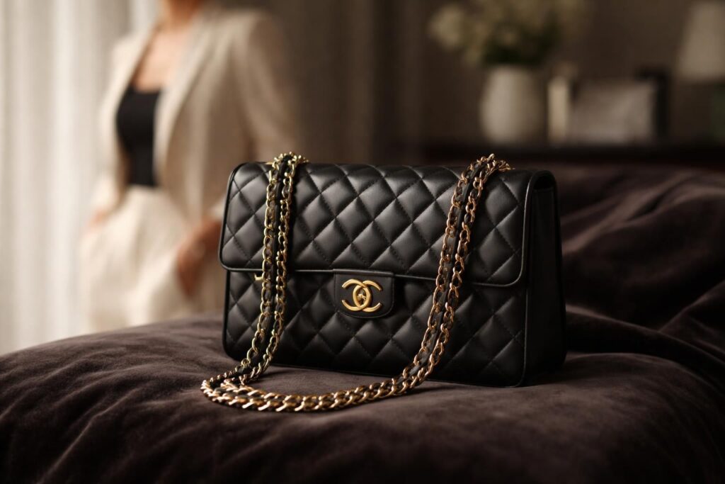 Sac à main matelassé noir : votre atout style pour une tenue chic