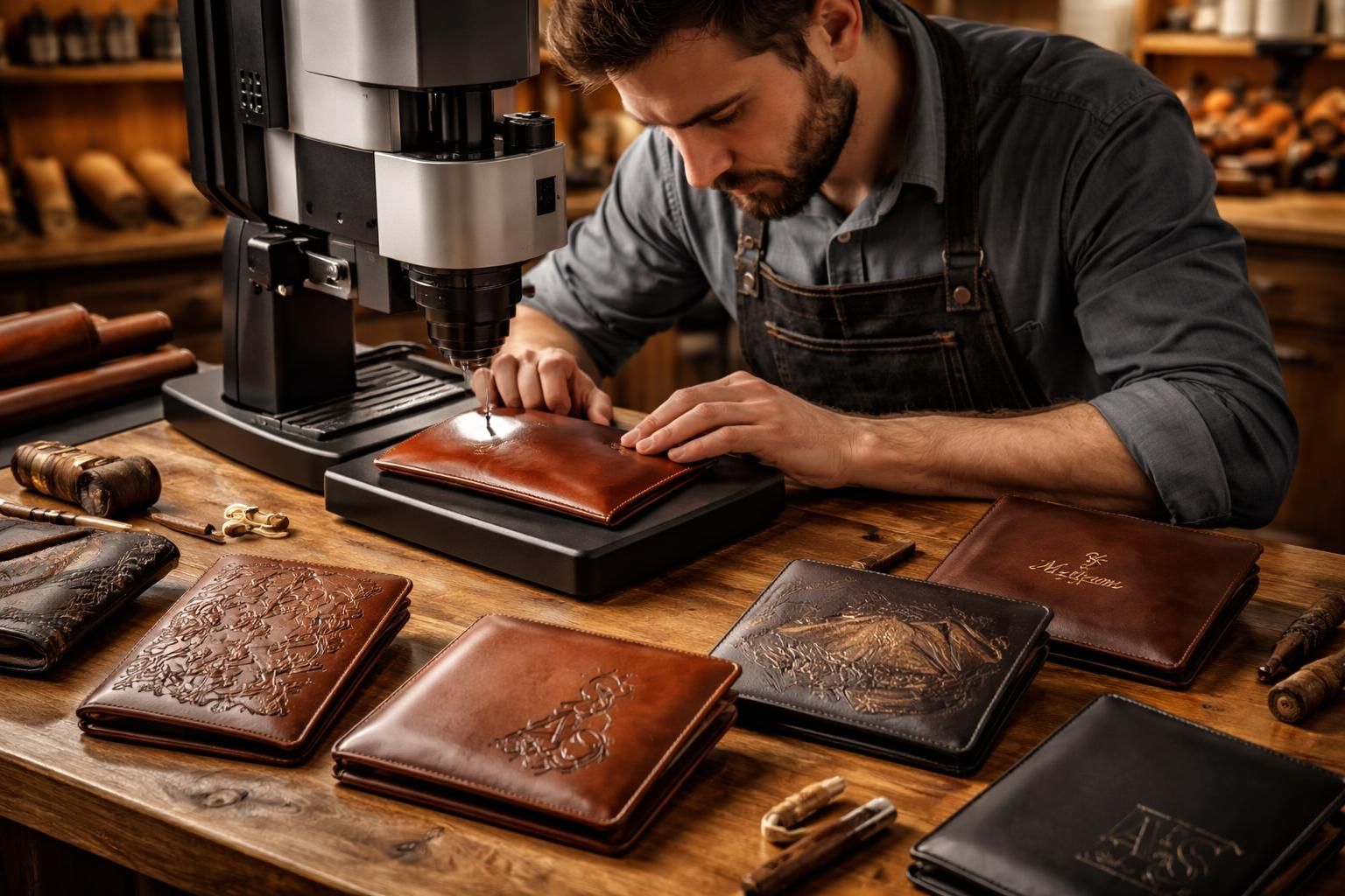 découvrez comment sélectionner la technique de gravure idéale pour personnaliser votre portefeuille avec un rendu exceptionnel et durable.