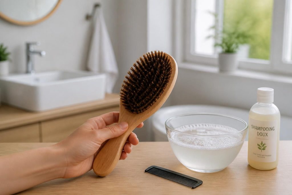 découvrez une routine simple et efficace pour nettoyer vos brosses à cheveux et maintenir une hygiène parfaite au quotidien.