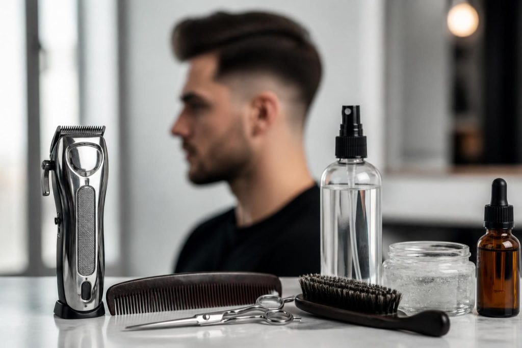 découvrez les accessoires indispensables pour sublimer une coupe de cheveux homme avec trait, alliant style et précision pour un look impeccable.