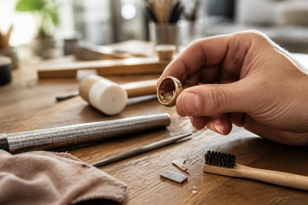 découvrez des techniques efficaces pour ajuster la taille d'une bague trop grande et ainsi la rendre parfaitement adaptée à votre doigt.